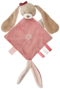 Oferta BuscoBebeChollos Juguete: Nattou Mini Doudou del Conejo Nina, Nina, Jade y Lili, 30x20x5 cm, Beige/Rosa