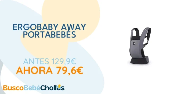 Oferta Productos para bebé: Ergobaby Portabebés Away, portabebés de viaje para bebés y niños pequeños (5,4-15,9 kg), portabebés ventral y portabebés dorsal de 2 posiciones, Graphite Grey