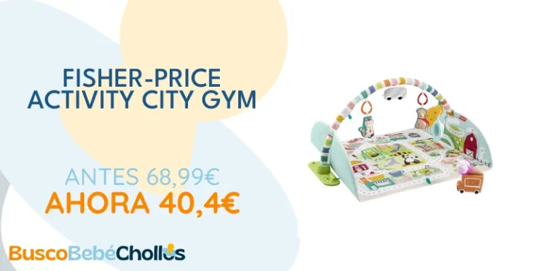 Oferta Productos para bebé: Fisher-Price Mantita Activity City Gym to Jumbo, Gimnasio para niños pequeños y bebés con música, Luces, vehículos de Juguete y una mantita de Juego Extragrande (GRV42)