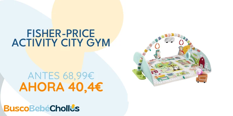 Oferta Productos para bebé: Fisher-Price Mantita Activity City Gym to Jumbo, Gimnasio para niños pequeños y bebés con música, Luces, vehículos de Juguete y una mantita de Juego Extragrande (GRV42)
