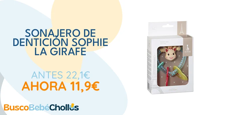 Oferta Productos para bebé: Sophie la girafe Sonajero de corazón para dentición