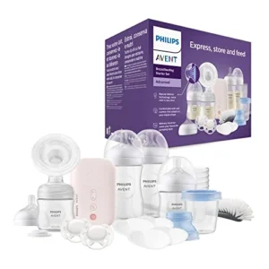 Oferta BuscoBebeChollos Productos para bebé: BuscoBebeChollos Philips Avent Set de regalo de extractor de leche eléctrico: individual, biberones, recipientes para leche, chupetes, sin BPA (modelo SCD340/31)
