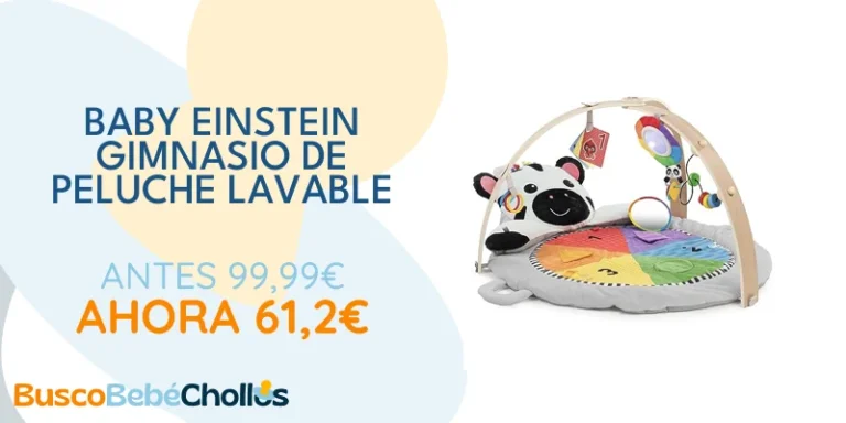 Oferta Productos para bebé: Baby Einstein, Gimnasio de peluche con barra de madera, para bebés y niños pequeños, 0-12 meses, lavable a máquina