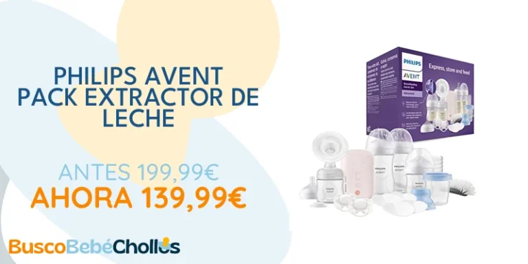Oferta Productos para bebé: Philips Avent Set de regalo de extractor de leche eléctrico: individual, biberones, recipientes para leche, chupetes, sin BPA (modelo SCD340/31)